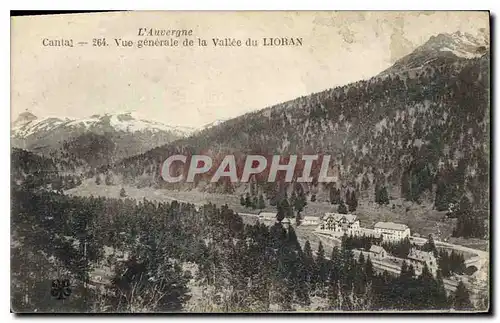 Ansichtskarte AK L'Auvergne Cantal Vue generale de la Vallee du Lioran