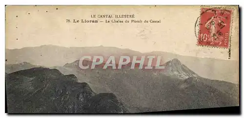 Ansichtskarte AK Le Cantal Le Lioran La Chaine du Plomb du Cantal