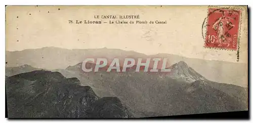 Cartes postales Le Cantal Le Lioran La Chaine du Plomb du Cantal