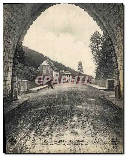 Cartes postales Cantal Le Lioran Sortie du Tunnel Cote du Lioran