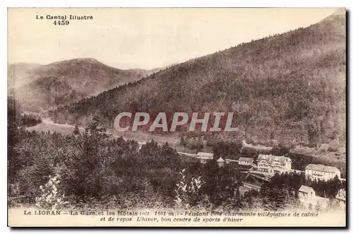 Ansichtskarte AK Le Cantal Illustre Le Lioran La Gare et les Hotels