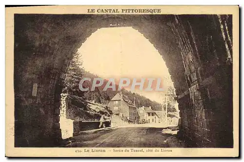 Cartes postales Le Cantal Pittoresque Le Lioran Sortie du Tunnel cote du Lioran