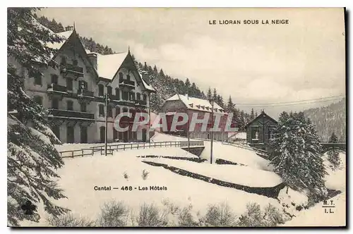 Ansichtskarte AK Le Lioran La Neige Cental Les Hotels