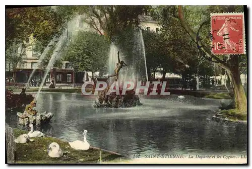 Cartes postales Saint Etienne La Daphnee et les Cygnes