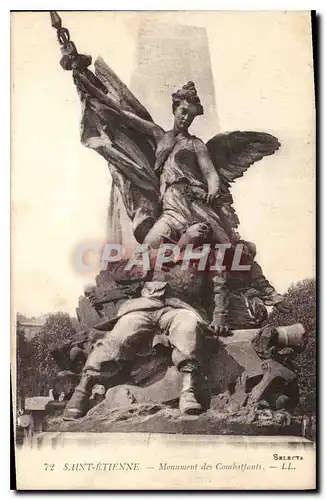 Cartes postales Saint Etienne Monument des Combattants Militaria