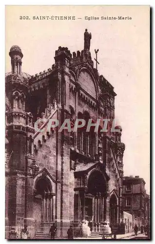 Cartes postales Saint Etienne Eglise Sainte Marie