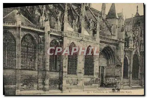 Cartes postales Cathedrale de Nevers Cote Nord