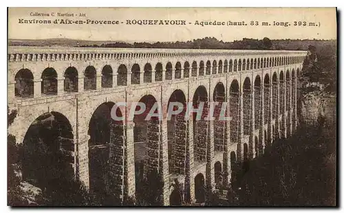 Ansichtskarte AK Environs d'Aix en Provence Roquefavour Aqueduc