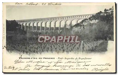 Cartes postales Environs d'Aix en Provence Pont Acqueduc de Roquefavour