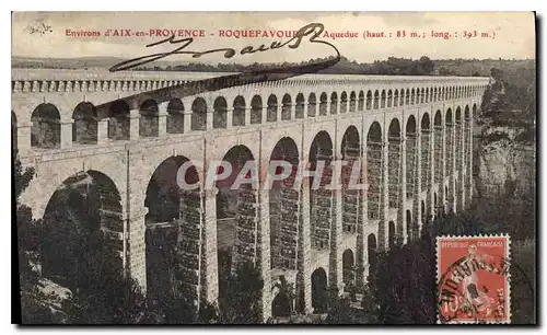 Cartes postales Environs d'Aix en Provence Roquefavour L'Aqueduc