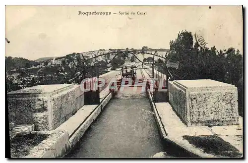 Cartes postales Roquefavour Sortie du Canal