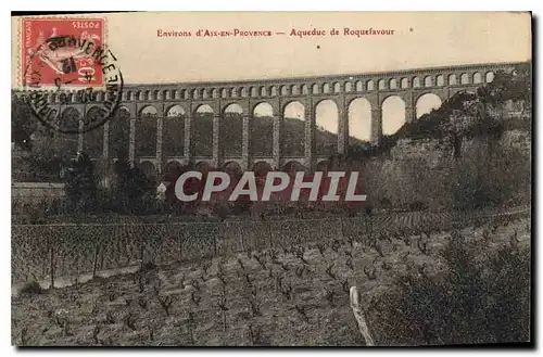 Cartes postales Environs d'Aix en Provence Aqueduc de Roquefavour