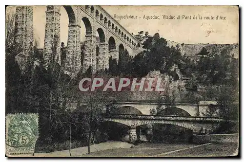 Ansichtskarte AK Roquefavour Aqueduc Viaduc a Pont de la route d'Aix