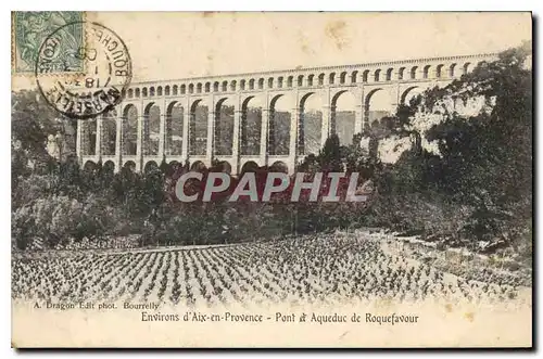 Cartes postales Environs d'Aix en Provence Pont et Aqueduc de Roquefavour