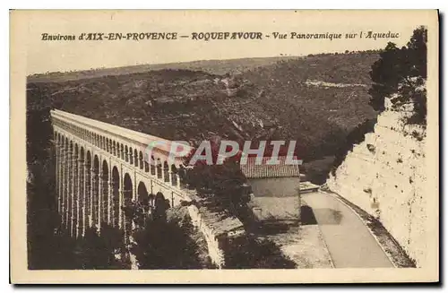 Cartes postales Environs d'Aix en Provence Roquefavour Vue Panoramique sur l'Aqueduc