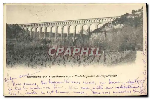 Cartes postales Environs d'Aix en Provence Pont Acqueduc de Roquefavour