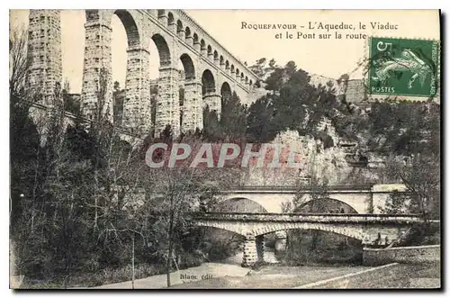 Ansichtskarte AK Roquefavour L'Aqueduc le Viaduc et le Pont sur la route