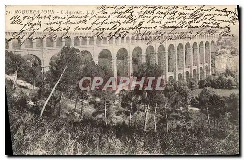 Ansichtskarte AK Roquefavour L'Aqueduc