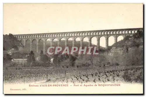 Cartes postales Environs d'Aix en Provence Pont et Aqueduc de Roquefavour