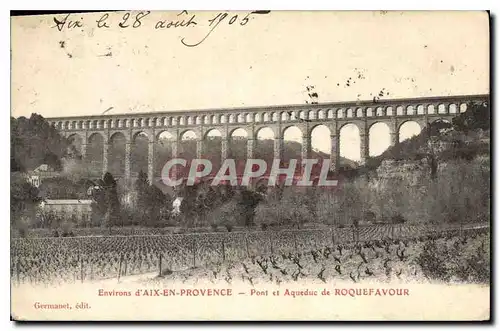 Cartes postales Environs d'Aix en Provence Pont et Aqueduc de Roquefavour