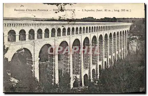 Cartes postales Environs d'Aix en Provence Roquefavour L'Aqueduc