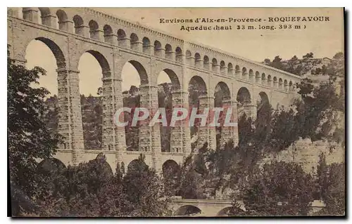 Ansichtskarte AK Environs d'Aix en Provence Roquefavour Aqueduc