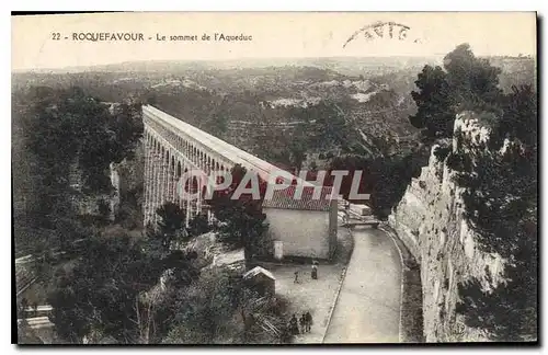 Cartes postales Roquefavour Le sommet de l'Aqueduc