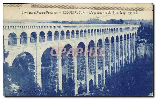 Ansichtskarte AK Environs d'Aix en Provence Roquefavour L'Aqueduc