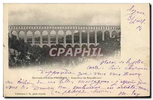 Cartes postales Environs d'Aix en Provence Aqueduc de Roquefavour