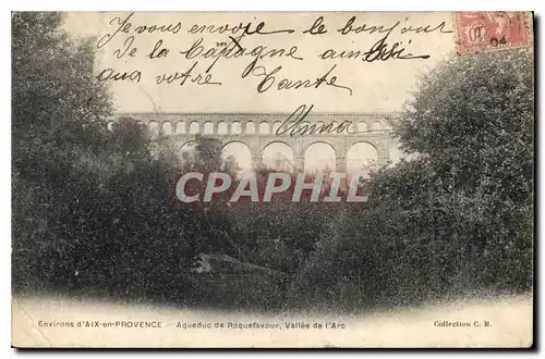 Ansichtskarte AK Environs d'Aix en Provence Aqueduc de Roquefavour Vallee de l'Arc