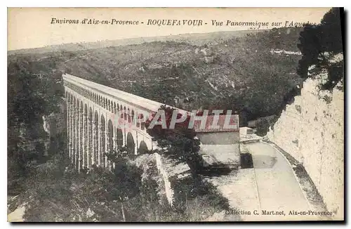 Cartes postales Environs d'Aix en Provence Roquefavour Vue Panoramique sur l'Aqueduc