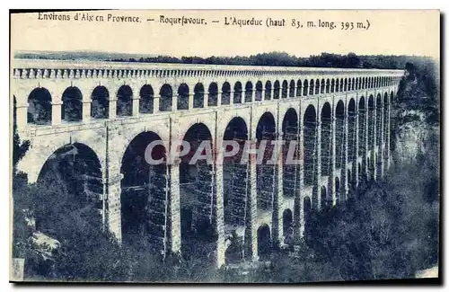 Cartes postales Environs d'Aix en Provence Roquefavour L'Aqueduc