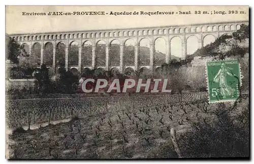 Ansichtskarte AK Environs d'Aix en Provence Aqueduc de Roquefavour L'Aqueduc