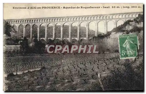 Cartes postales Environs d'Aix en Provence Aqueduc de Roquefavour L'Aqueduc