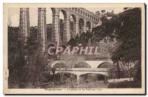 Cartes postales Roquefavour L'Aqueduc et les Ponts sur l'Arc