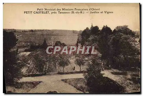 Cartes postales Petit Noviciat des Missions Francaises d'Orient Petit Castelet pres Tarascon B du R Jardins et V