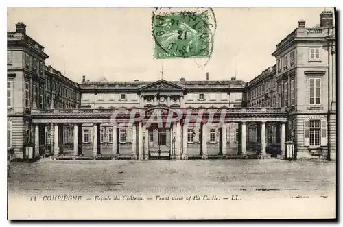 Cartes postales Compiegne Facade du Chateau