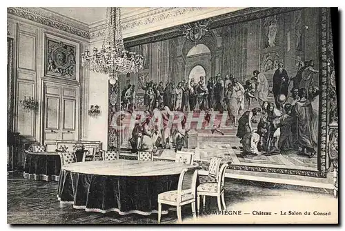 Cartes postales Compiegne Chateau Le Salon du Conseil