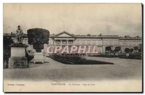 Ansichtskarte AK Compiegne Le Chateau Vue du Parc