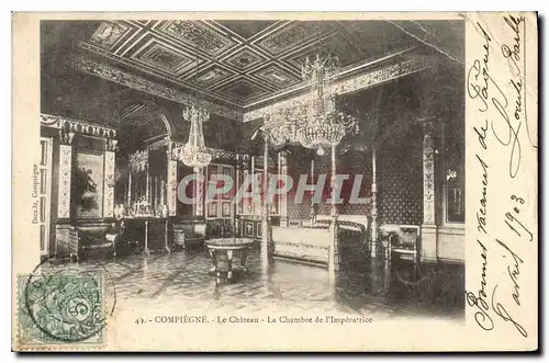 Ansichtskarte AK Compiegne Le Chateau La Chambre de l'Imperatrice