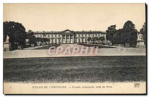 Cartes postales Palais de Compiegne Facade principale cote du Parc