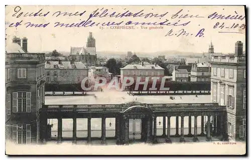 Cartes postales Compiegne Vue generale