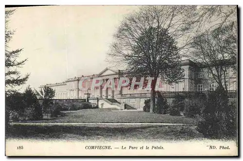 Cartes postales Compiegne Le Parc et le Palais