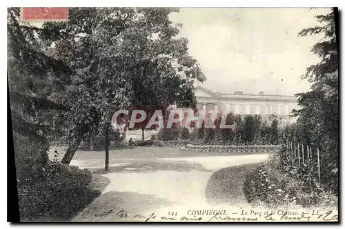 Cartes postales Compiegne Le Parc et le Chateau