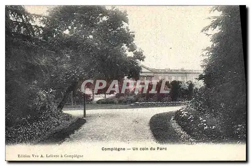 Ansichtskarte AK Compiegne Un Coin du Parc