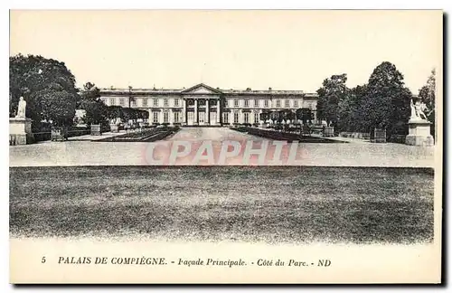 Ansichtskarte AK Palais de Compiegne Facade Principale Cote du Parc