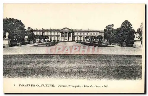 Cartes postales Palais de Compiegne Facade Principale Cote du Parc