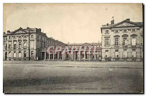 Cartes postales Palais de Compiegne Facade principale