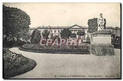 Cartes postales Palais de Compiegne Cote du Parc