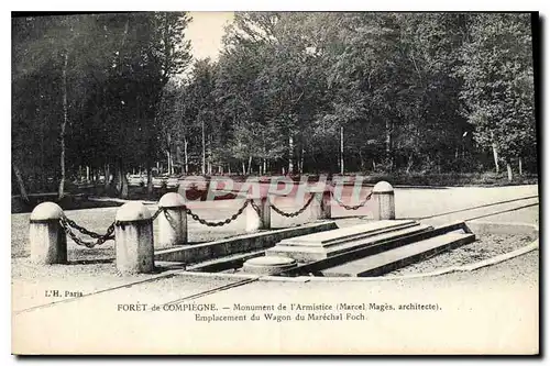 Ansichtskarte AK Foret de Compiegne Monument de l'Armistice Marcel Mages Architecte